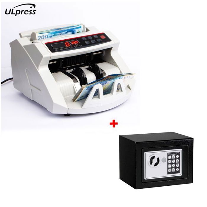 Compteuse de billets et détecteur de faux billets UV/MG Plus Coffre-fort 6 L