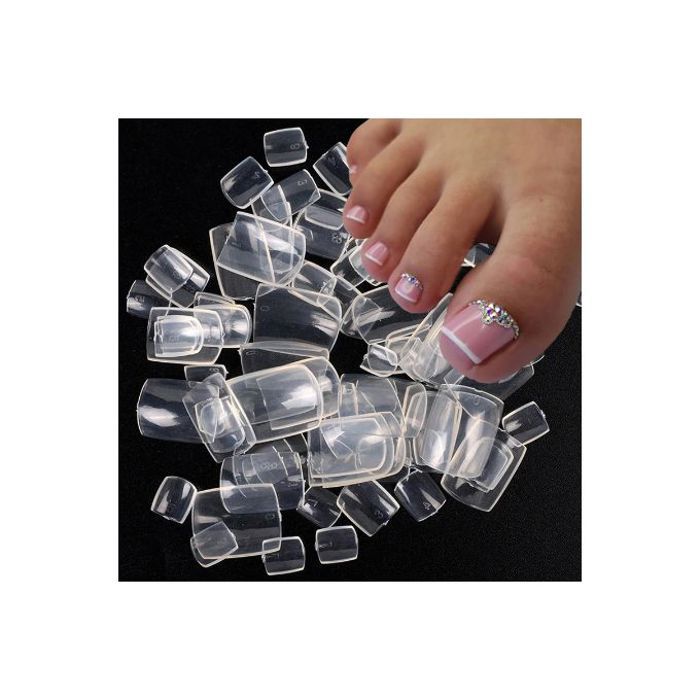 Faux ongles pour les pieds 100 pcs