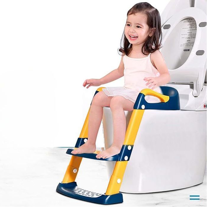 Siège de toilette pliant pour enfants avec escalier, pot pour bébé