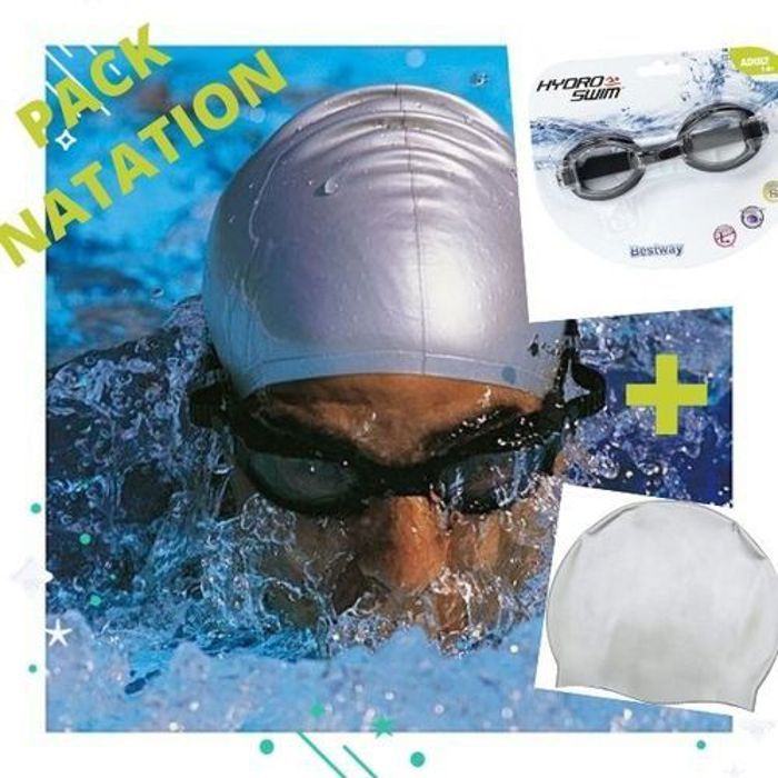 Pack Bonnet de natation et lunette