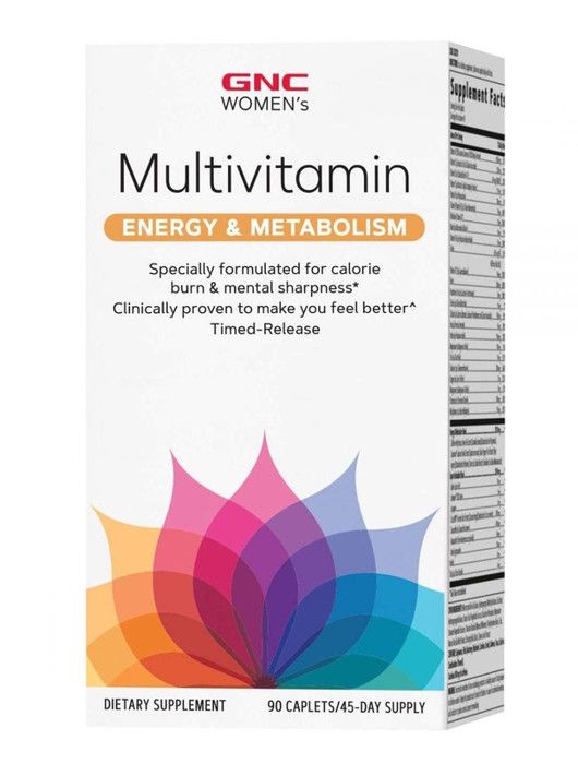 Gnc Women's Multivitaminés, Energy & Metabolism, 90 Tablets - Made in USA