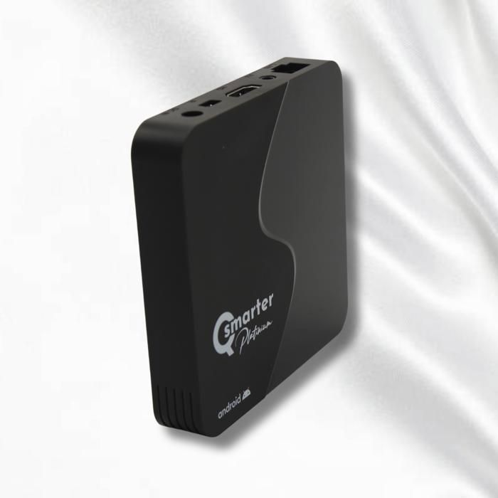 Smart TV BOX - QSMARTER - 4K - Wifi - 16Go - Abonnement Netflix 12 Mois