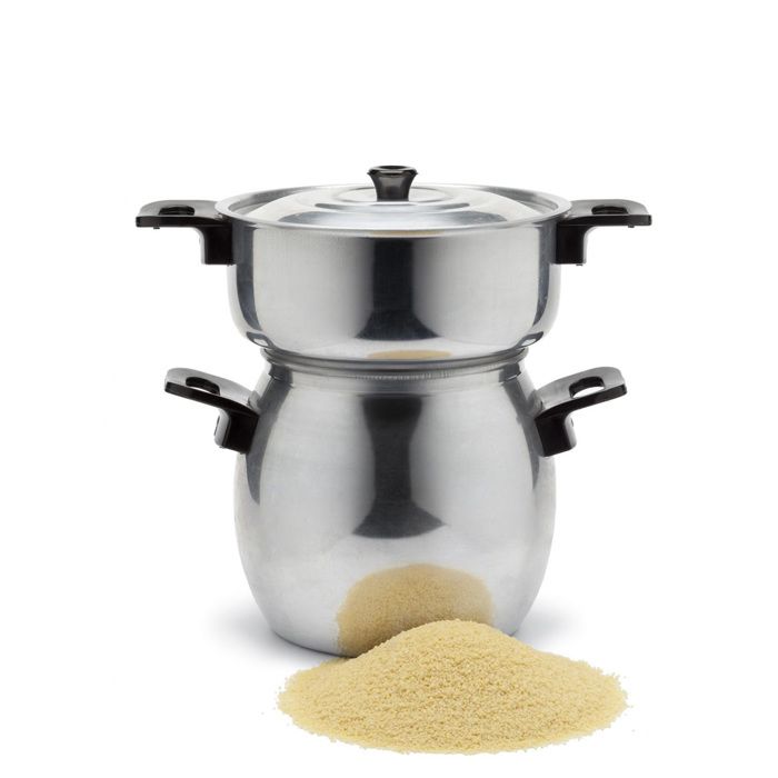 Titanic - couscousier Traditionnel en Aluminium – Capacité 8L – Cuisson Vapeur Authentique