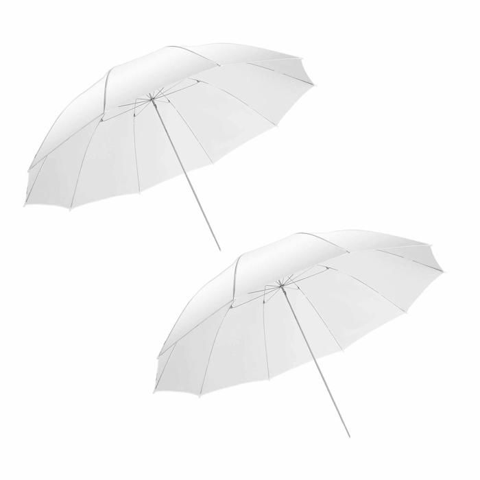 Parapluie translucide ZJCHAO - Blanc - Lumière douce pour la photographie
