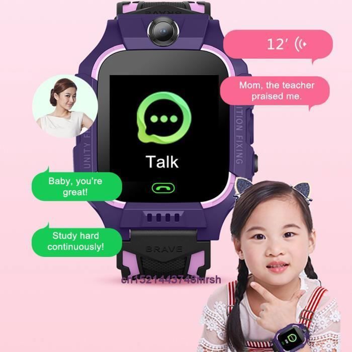 Smartwatch pour enfants Q19 Vert - Montre connectée