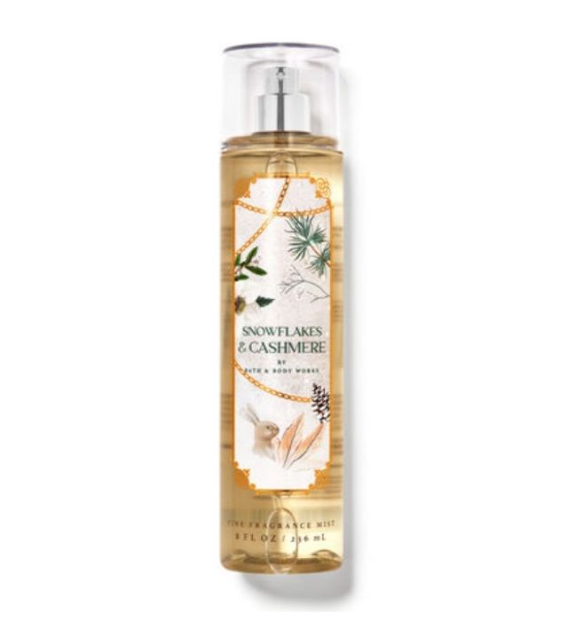 Bath & Body Works Brume Parfumée Fin, Snowflakes & Cashmere - Made in USA