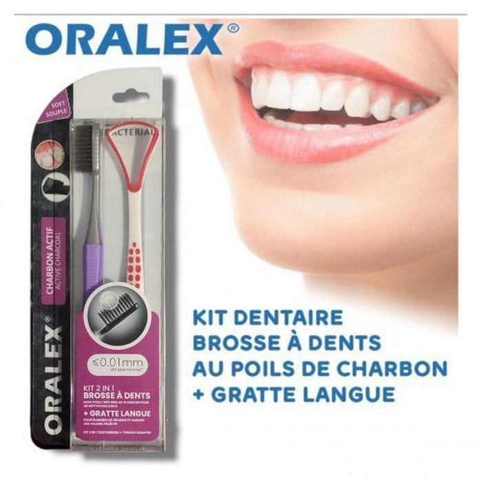 BROSSE A DENT EFFET BLANCHEUR + GRATTE LANGUE