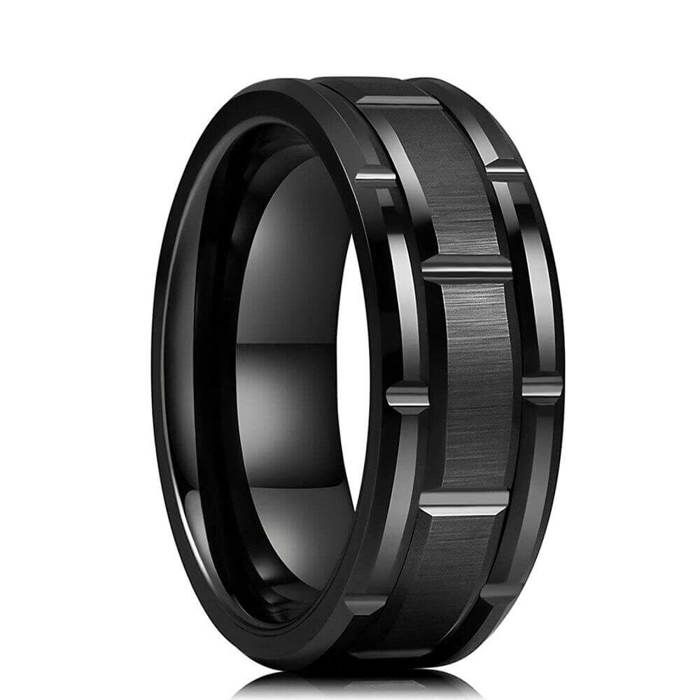 Bague Titanium pour homme Acier Inoxydable