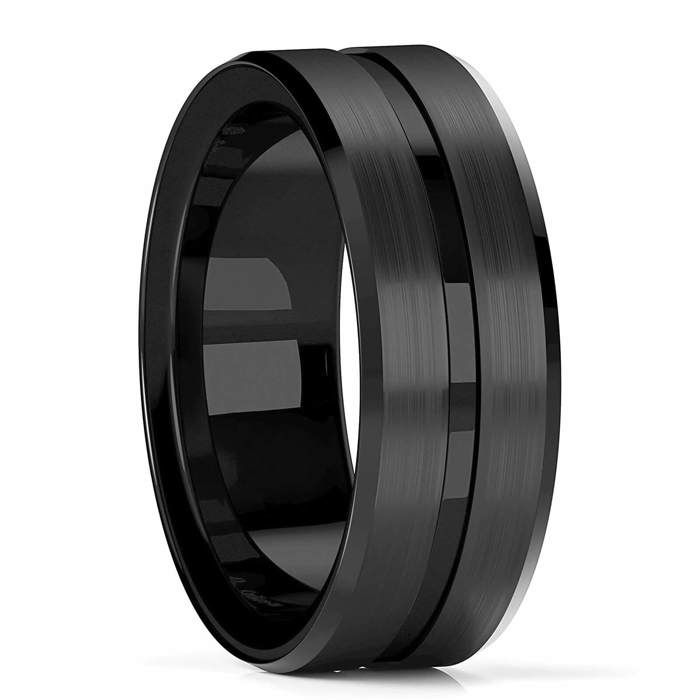 Bague Titanium pour homme Acier Inoxydable