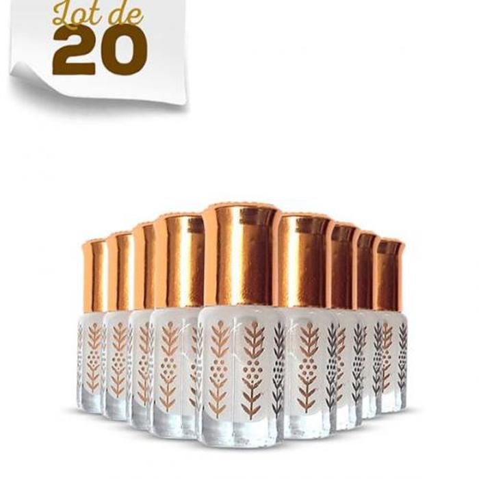 Lot de 20 fioles 3ml de musc tahara blanc