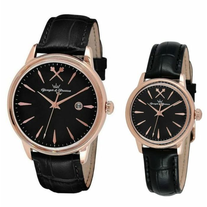 Montres - YONGER & BRESSON - DHCR052/AA - Boîtier Bronze - Cadran Noir - Mixte