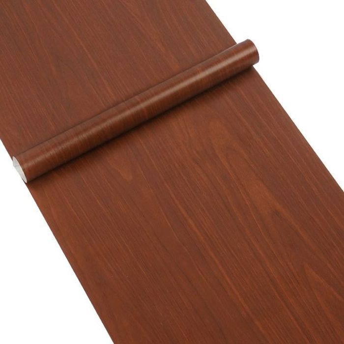10 metre / papier adhesif -pvc- LAVABLE/ autocollant boi rouge