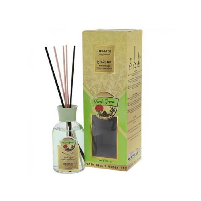 Diffuseur de Parfum à Bâtonnets Naturel Dure 7 Semaine- Fresh Green