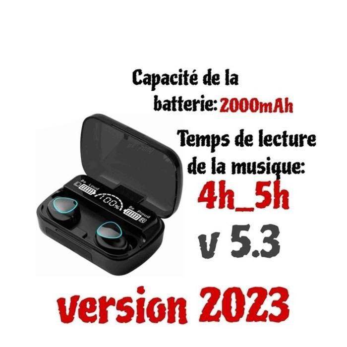 M10 Écouteurs Bluetooth sans fil v 5.3