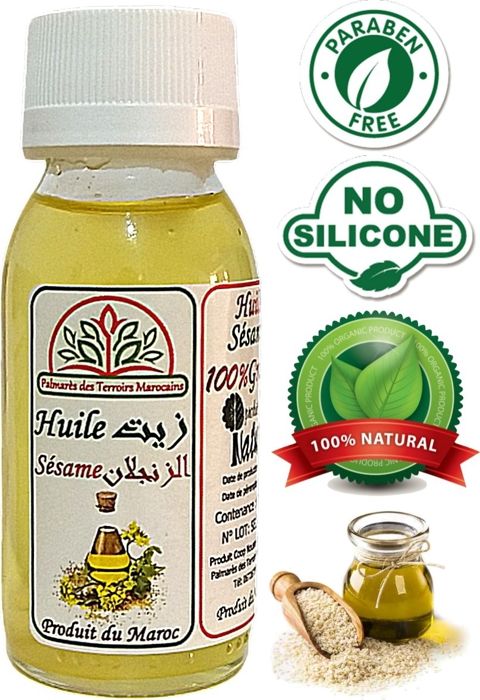 Huile de Sésame 100% Naturel 60ml