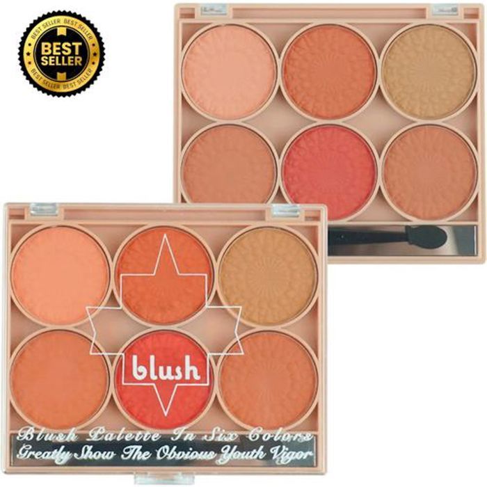 Fard à joues. Blush de longue durée, 6 couleurs .