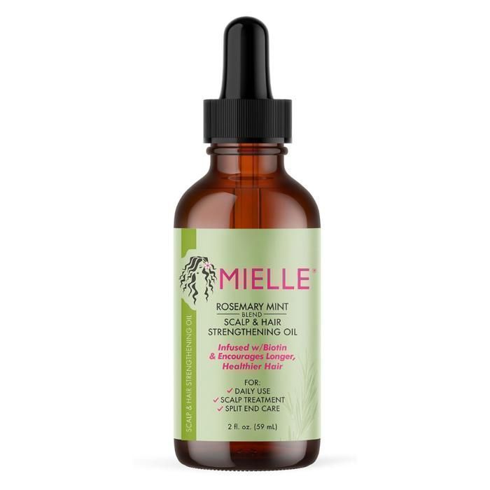 Mielle Huile Fortifiante Pour Cuir chevelu & Cheveux, Romarin à la Menthe - Made in Usa
