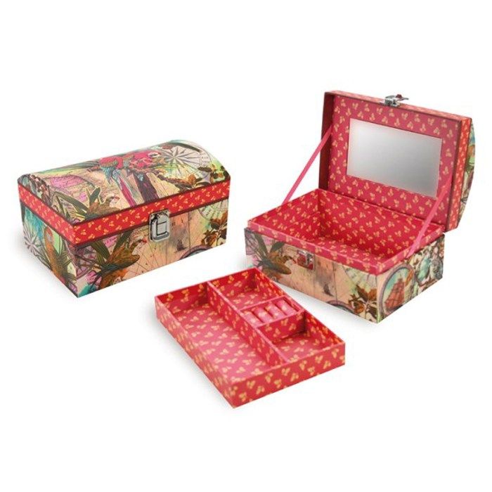 Boite à bijoux coffret 2 niveaux