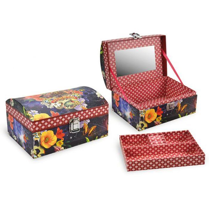 Boite à bijoux coffret 2 niveaux