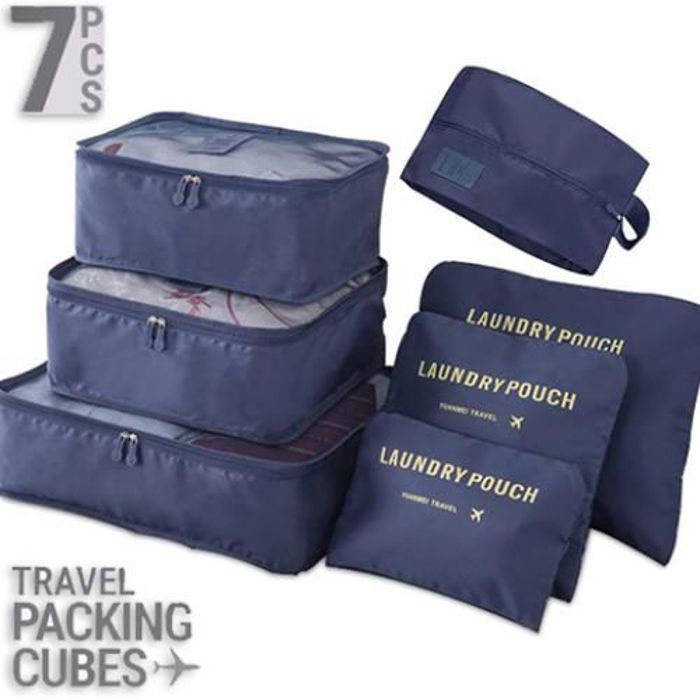 7 pièces Sac de Rangement Portable de Valise, Organisateur de Vêtements pour Voyage