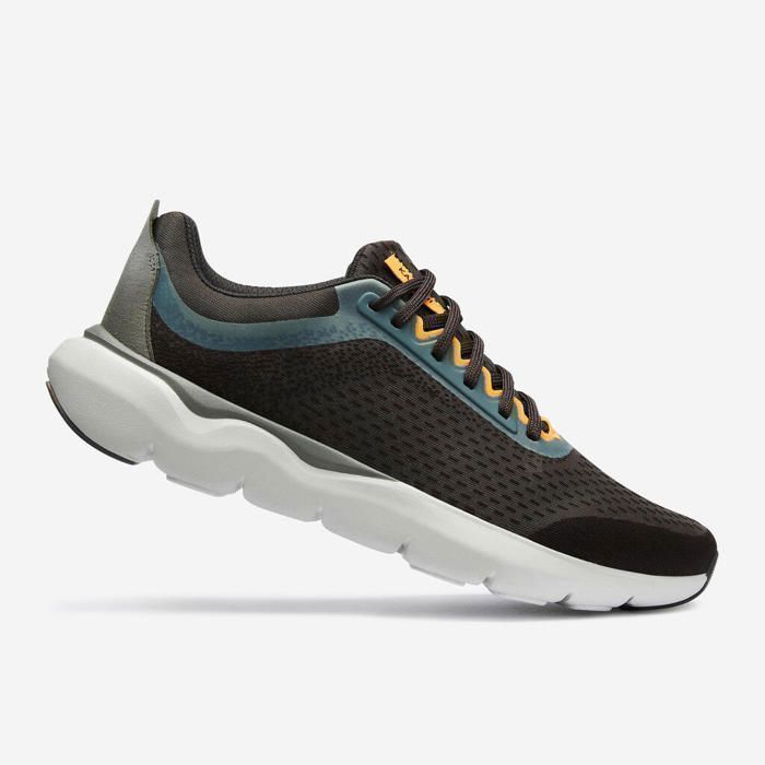 Chaussures de running homme JOGFLOW 500.1 gris foncé et jaune - taille 47