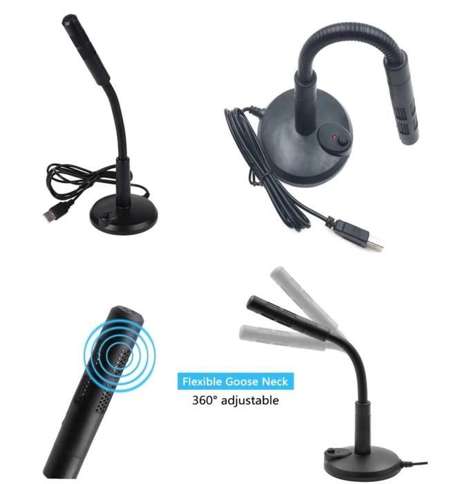 Microphone USB réglable à 360 °