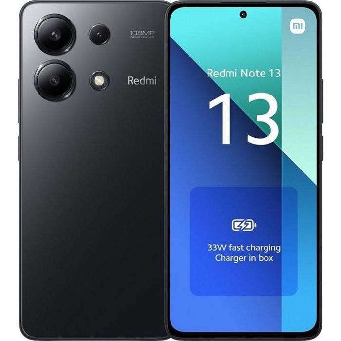 XIAOMI Redmi Note 13 Amoled 120Hz 6,67″(8Go, 256Go) Snapdragon 685 - 108MP/8 MP- Noir