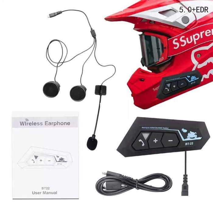 bt22 Oreillette Bluetooth 5.0 pour moto