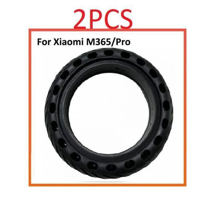 Pneu Trotinette 8.5 pouces pour Xiaomi M365/1S/Pro 2 (2Pcs) Avant + Arriere