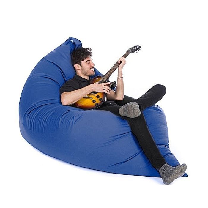 Pouf Géant 5 Position Impermeable  115cm*140 cm - Bleu