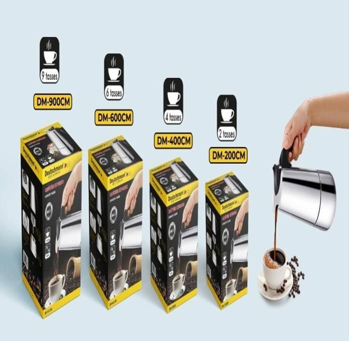 CAFETIERE EN INOX DEUTSCHMANN 4 TASSES DM-400CM