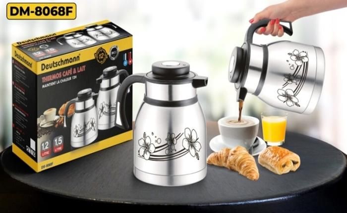 THERMOS 2 PCS FLEURS INOX 1.2L + 1.5L DEUTSCHMANN DM-8068F