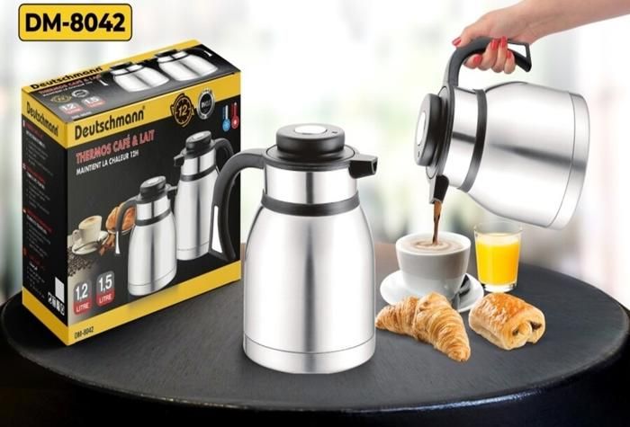 THERMOS 2 PCS INOX 1.2L + 1.5L DEUTSCHMANN DM-8042