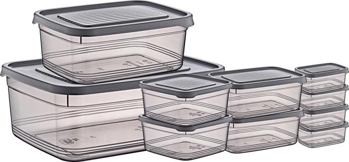 Set 10 BOITES HOBBY LIFE  4x120ml rectangulaire + 2x500ml rectangulaire + 2x500ml carée + 1x850ml rect. + 1x4lt rect