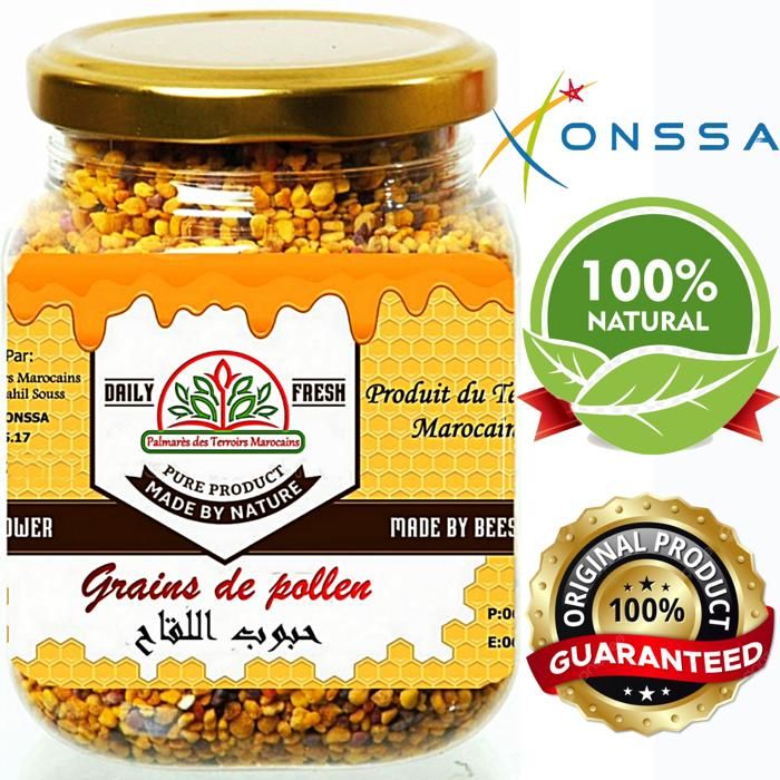 Grains de Pollen 100 % Naturel – Superaliment Énergisant et Tonifiant, 100 g