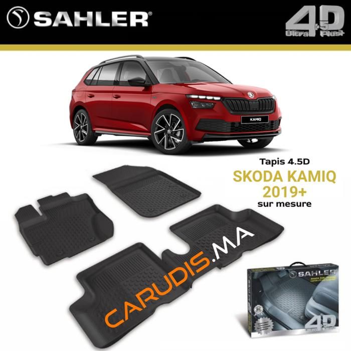 Tapis 4.5D Skoda Kamiq sur mesure exacte sans odeur imperméable antidérapant