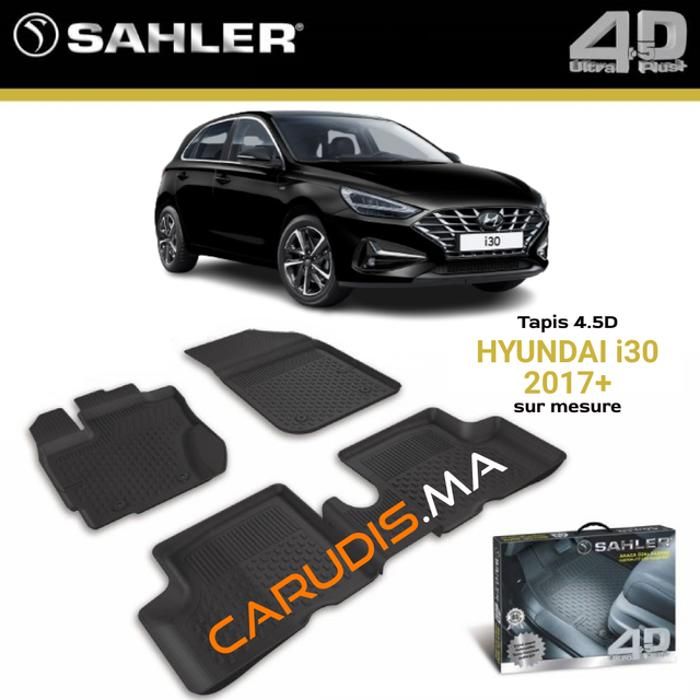 Tapis 4.5D Hyundai i30 sur mesure exacte sans odeur imperméable antidérapant