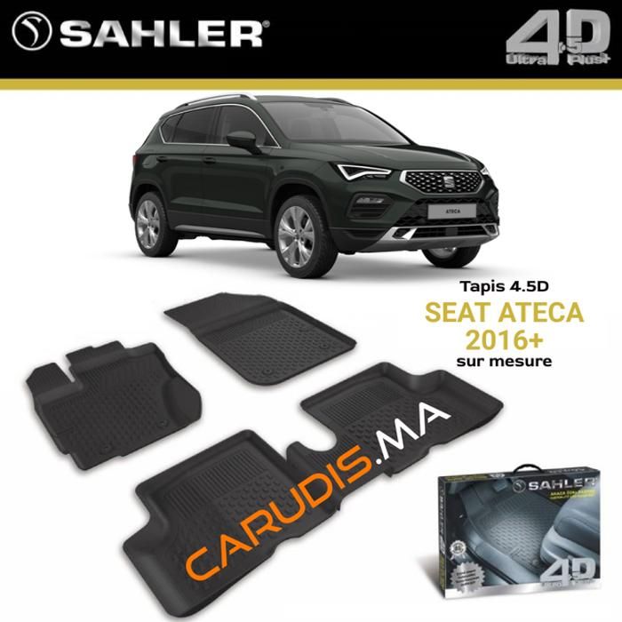 Tapis de voiture - SAHLER - Seat Ateca - Sur mesure - Imperméable - Antidérapant