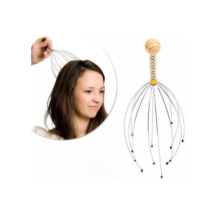Masseur pour gratter la tête, Anti-stress 12 griffes de massage du cuir chevelu