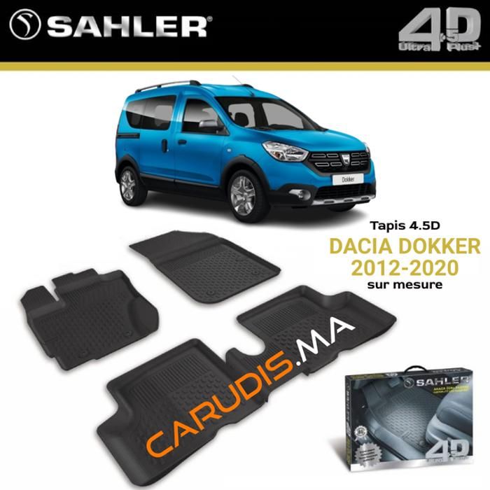 Tapis 4.5D Dacia Dokker sur mesure exacte sans odeur imperméable antidérapant