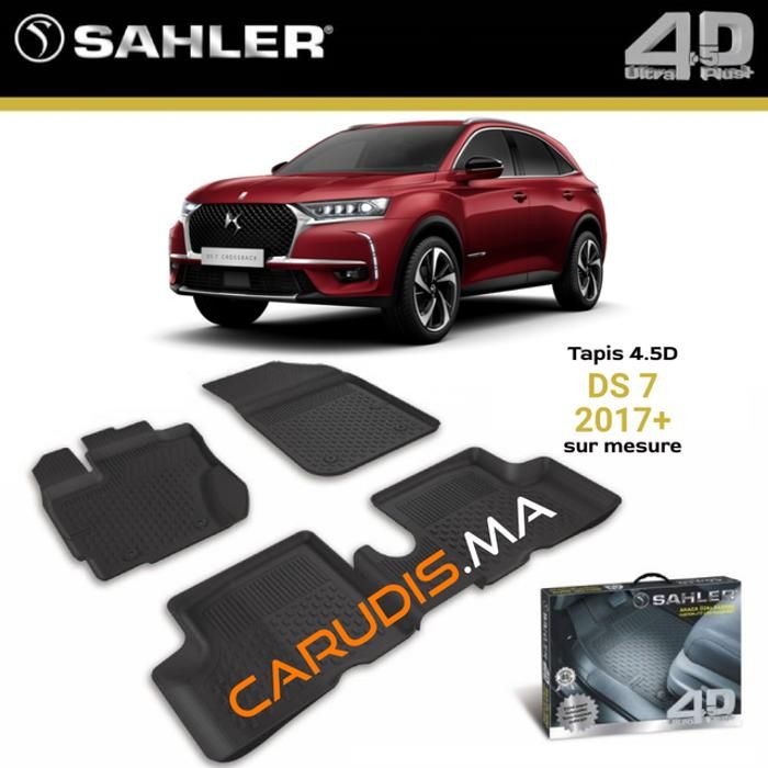 Tapis 4.5D DS7 Crossback sur mesure exacte sans odeur imperméable antidérapant