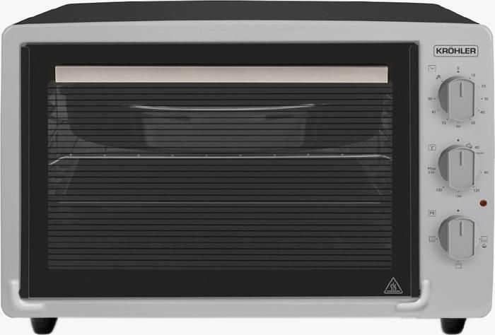 Four electrique Kröhler 70L - Double Vitre- Ventilation-Gris
