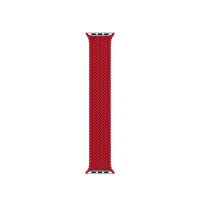 le Bracelet compatible avec Apple Watch - Bracelet montre tissu - Nylon élastique rouge