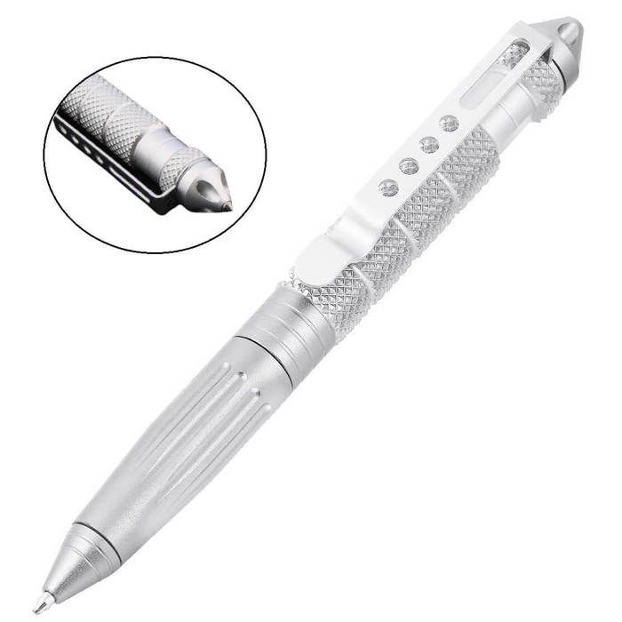 Stylo auto-défense multifonction tactique en aluminium brise-verre Camping