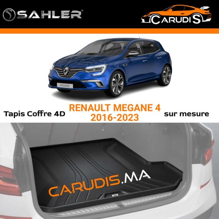 Tapis coffre 4D Renault Mégane 4 sur mesure sans odeur imperméable antidérapant