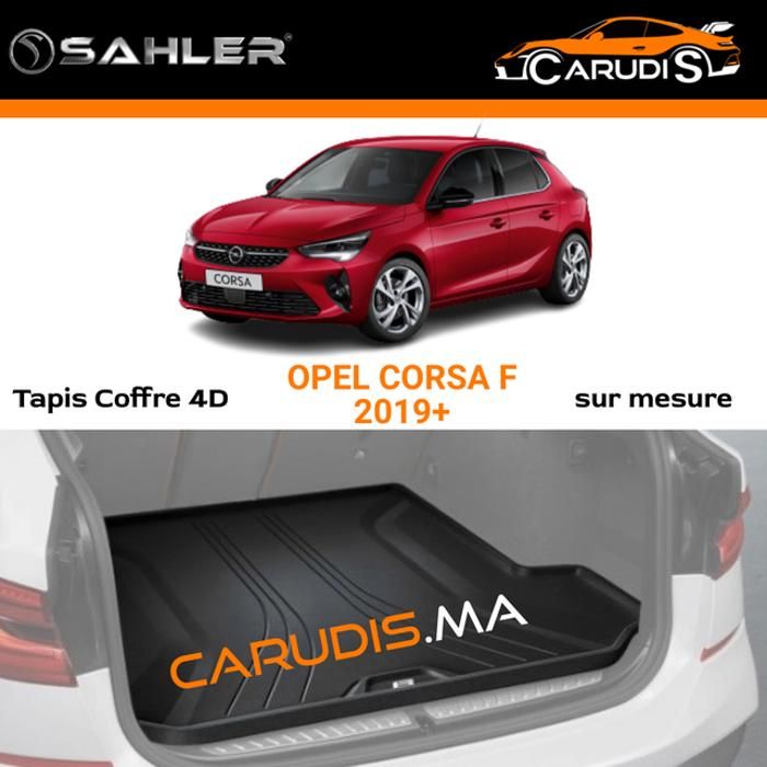 Tapis coffre 4D - SAHLER -   Dimension adaptée à Opel Corsa F - Imperméable - Antidérapant (Visuel Générique)