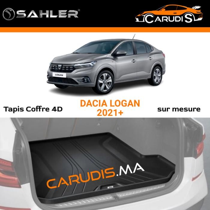 Tapis coffre 4D - Dimension adaptée à Dacia Logan 3  - Imperméable - Antidérapant (Visuel Générique)