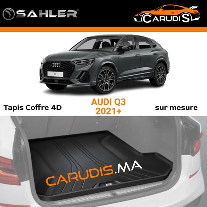 Tapis coffre 4D - SAHLER - Audi Q3 - Sur mesure - Imperméable - Antidérapant