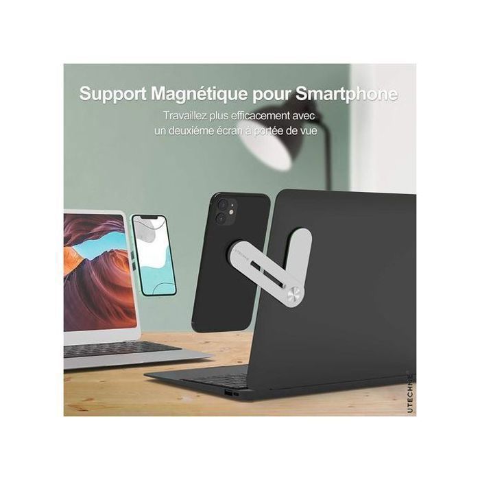 Support Telephone Portable PC Portable Ordinateur Bureau Magnetic PC Aluminium