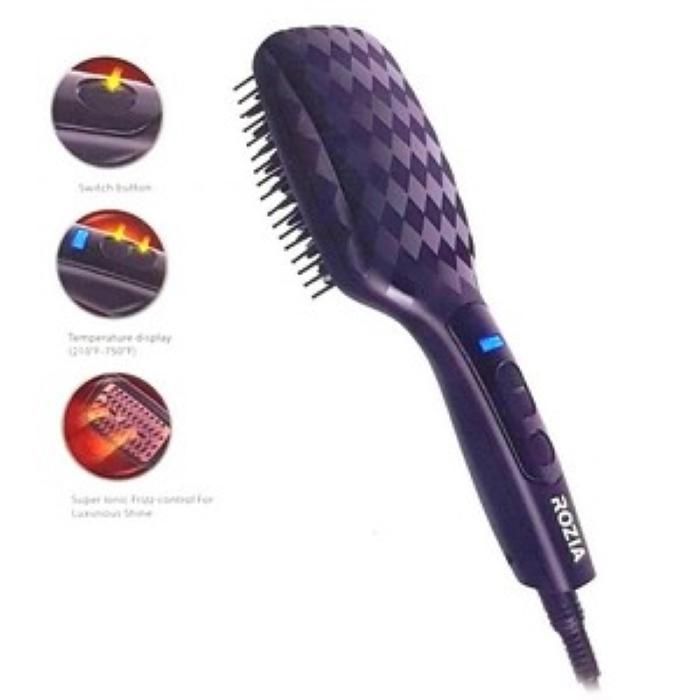 ROZIA Brosse Lissante chauffante ionique 3D